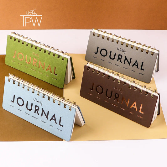 Landscape Coil Weekly Planner Journal