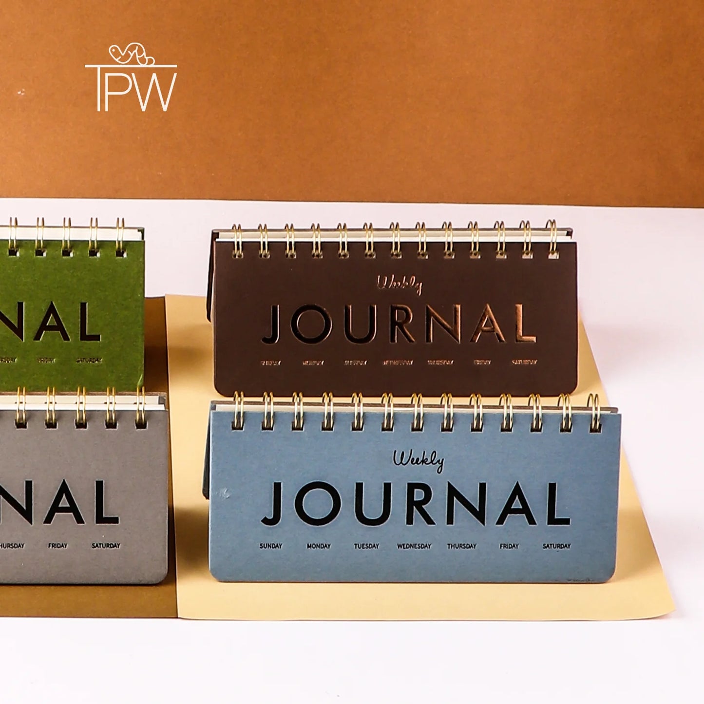 Landscape Coil Weekly Planner Journal