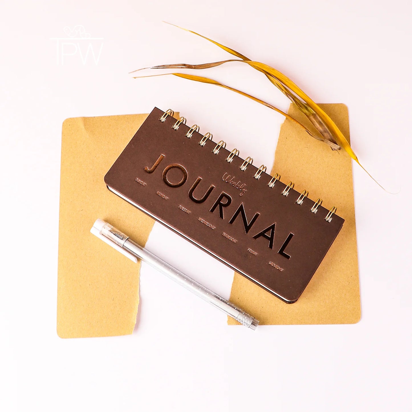 Landscape Coil Weekly Planner Journal
