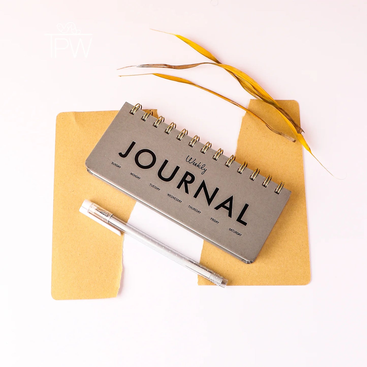 Landscape Coil Weekly Planner Journal