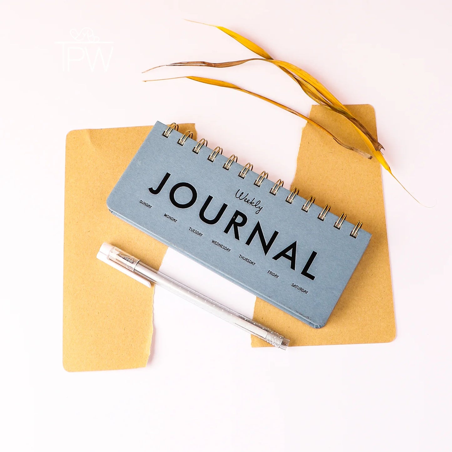 Landscape Coil Weekly Planner Journal