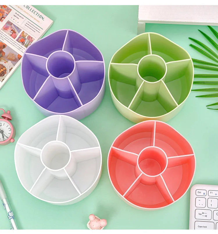 Large Capacity Rotating Pen Holder and Storage Box