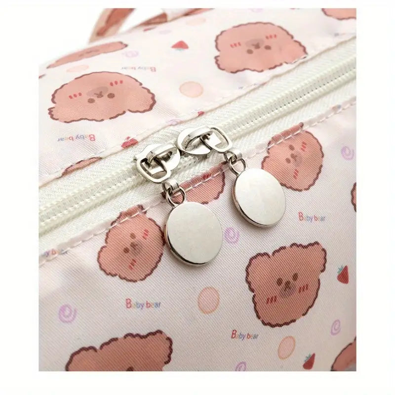 Large Capacity Round Cylinder Makeup and Travel Accessories Bags