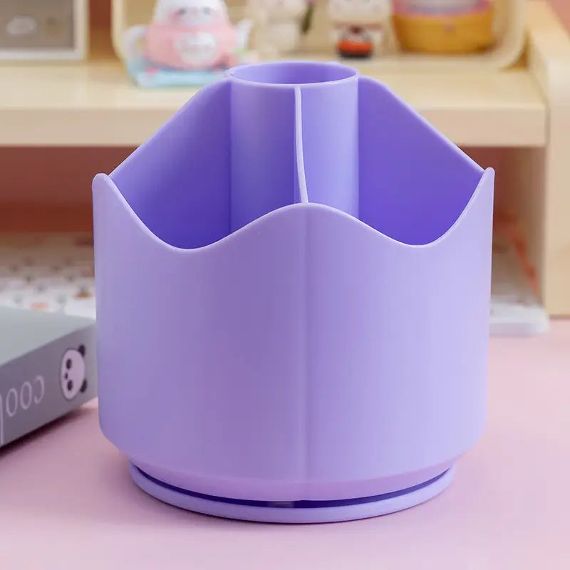 Large Capacity Rotating Pen Holder and Storage Box