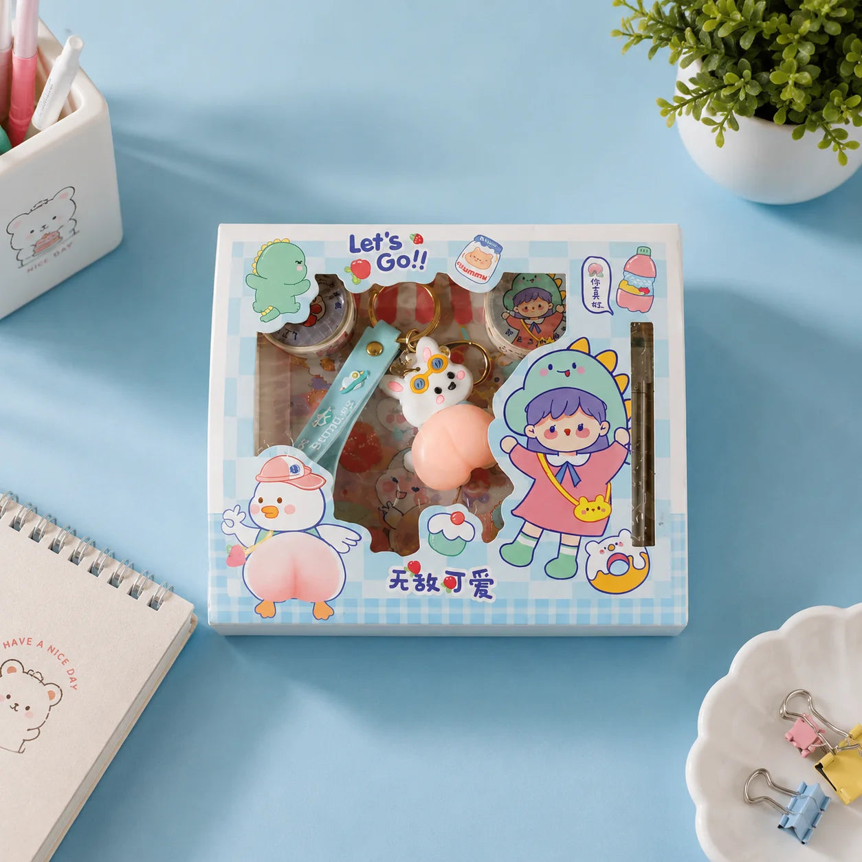 DIY Kiwaii Keychain Acrylic Sticker Box