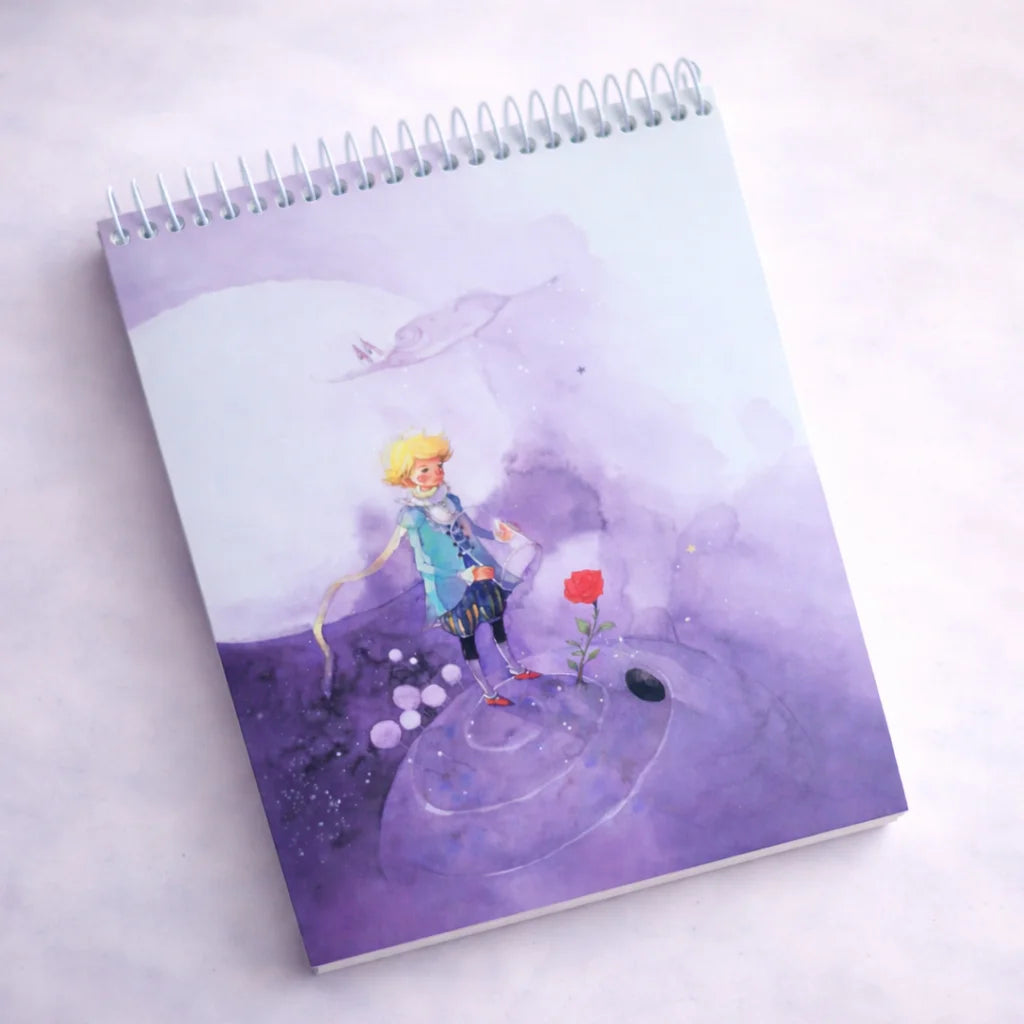 Little Prince Theme Spiral Sketchbook