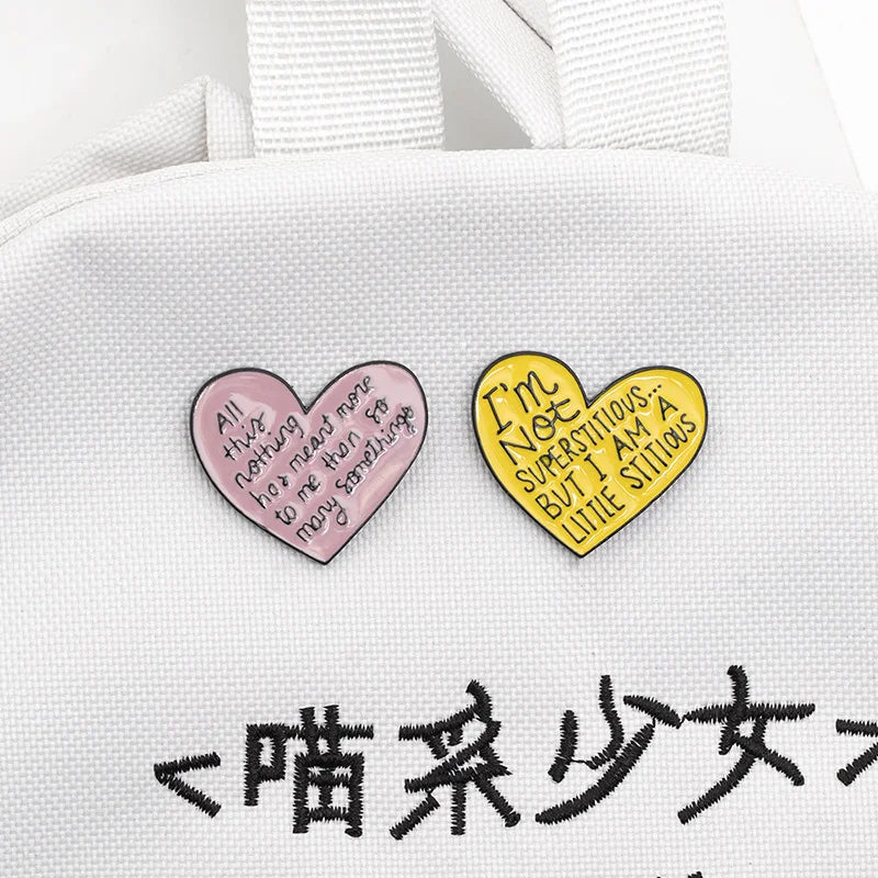 Enamel Pins - Love Quotes