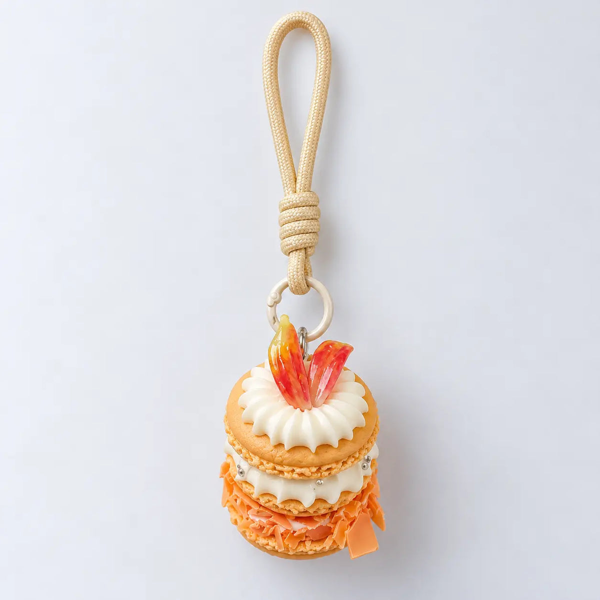 Macaron Dessert Charm Keychain