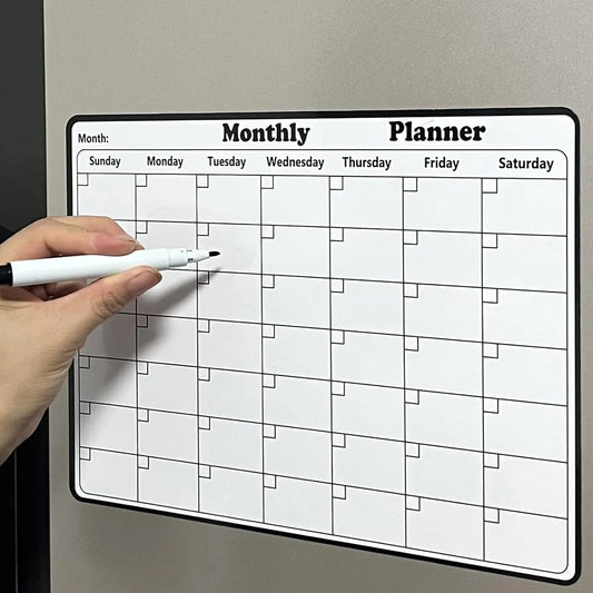 Reusable Magnetic Monthly Planner Sheet