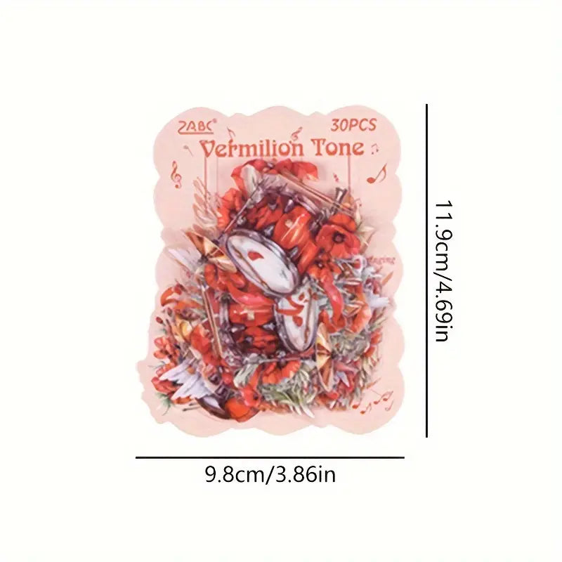 Melody of Strings Floral Fairy Stickers