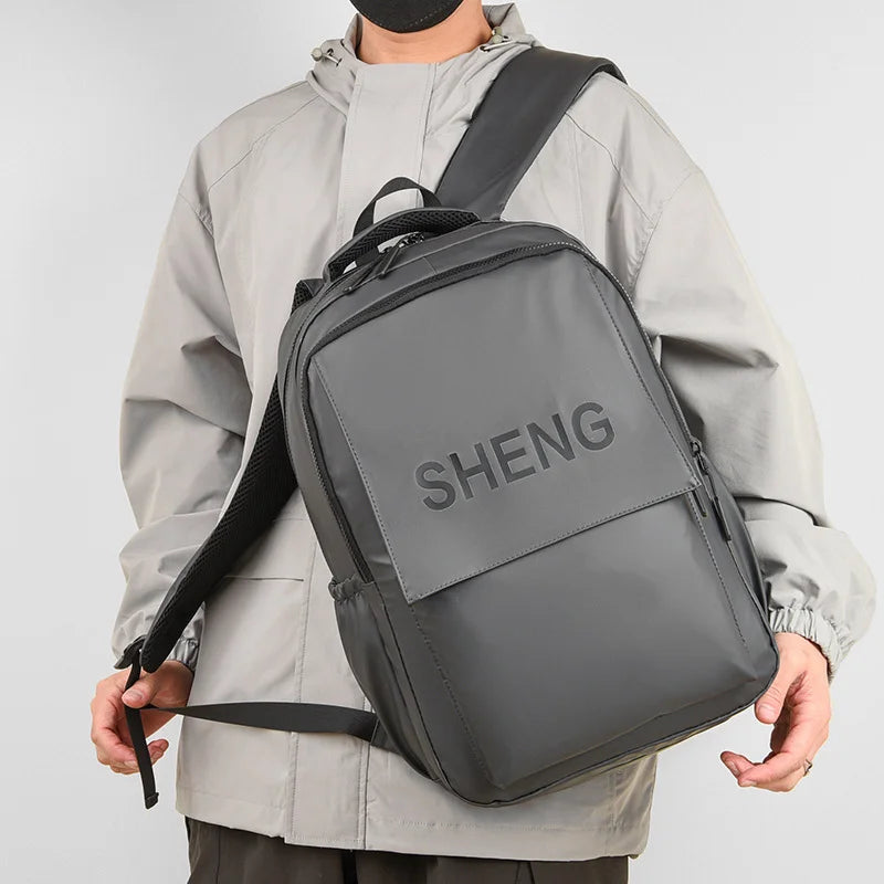 Solid Color Waterproof Backpack