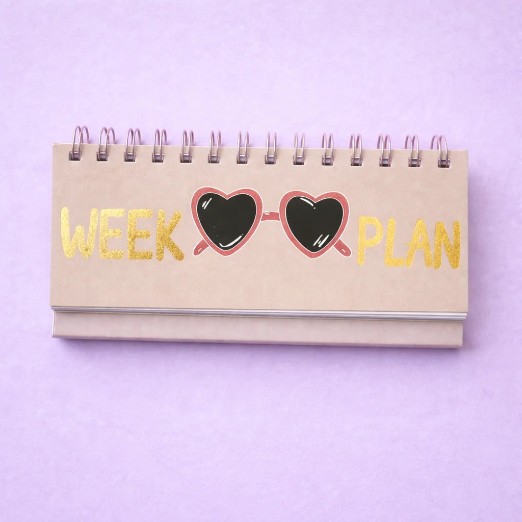 Mini Weekly Desktop Schedule Planner