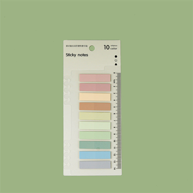 Morandi Color Index Sticky Notes