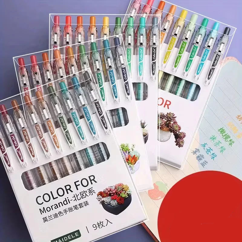 Morandi Colored Stretchable Pen Set