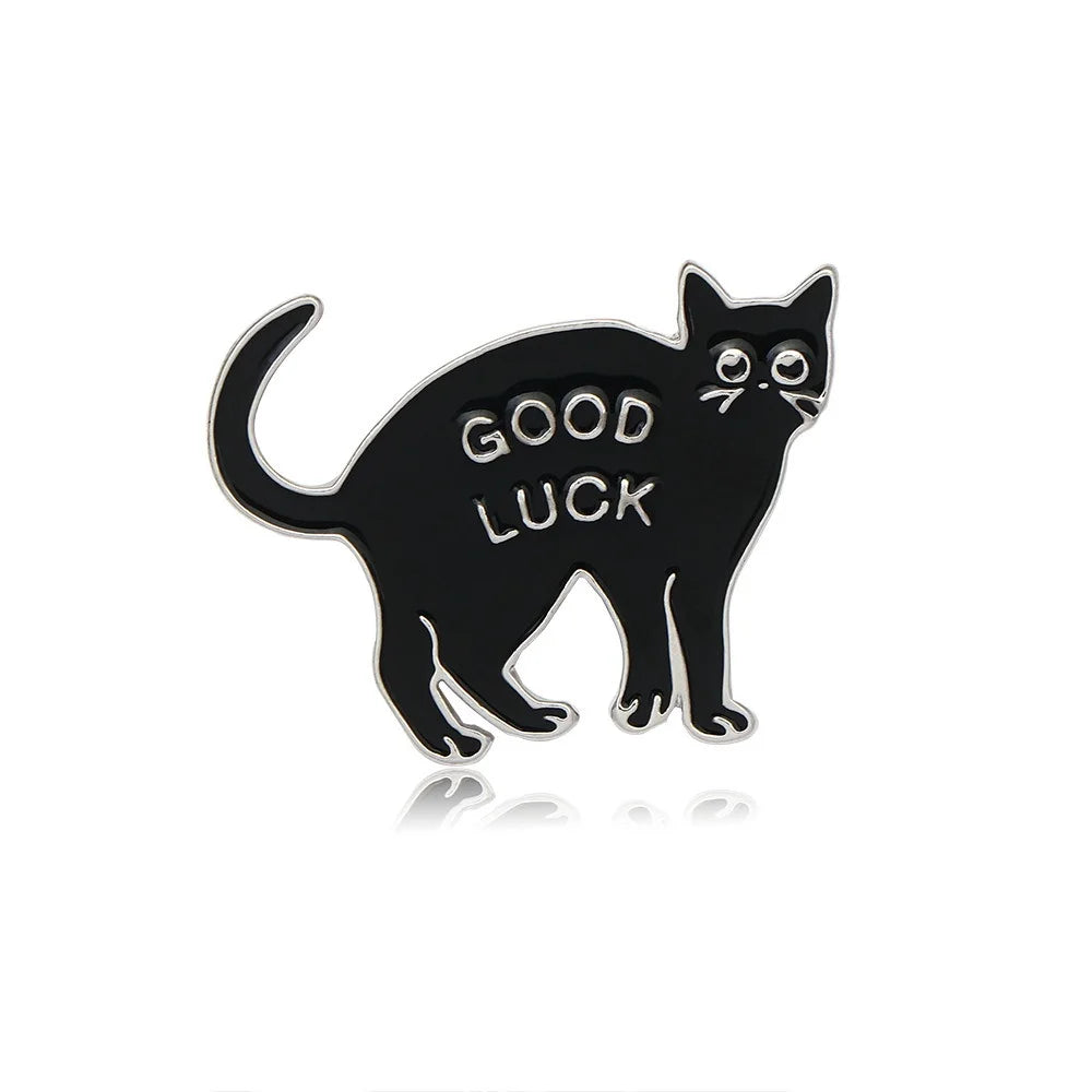 Enamel Pin - Black Cat Society