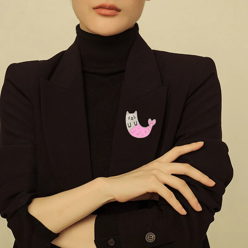 Enamel Pin - Black Cat Society