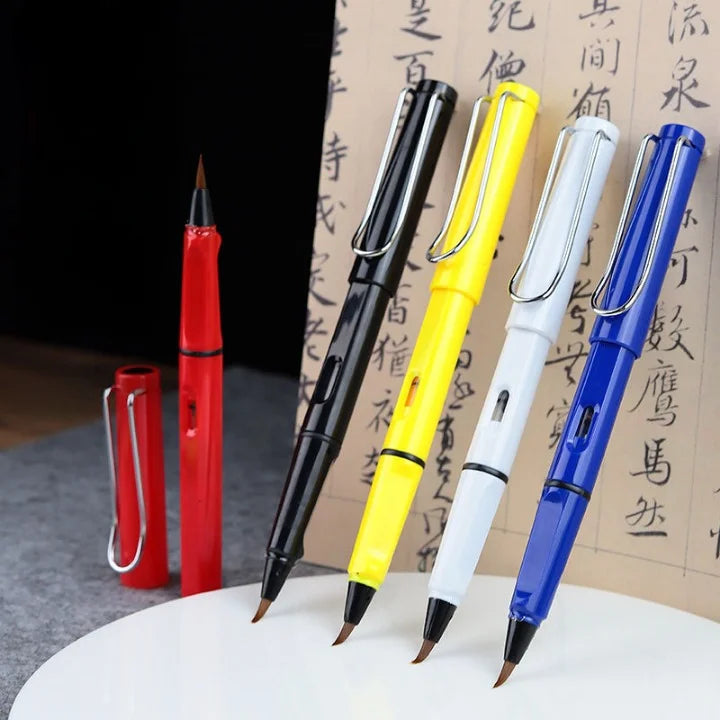New Fountain Pen Style Calligraphy Metal Brush Pen