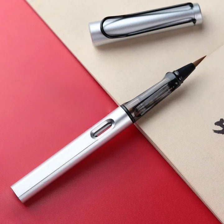 New Fountain Pen Style Calligraphy Metal Brush Pen