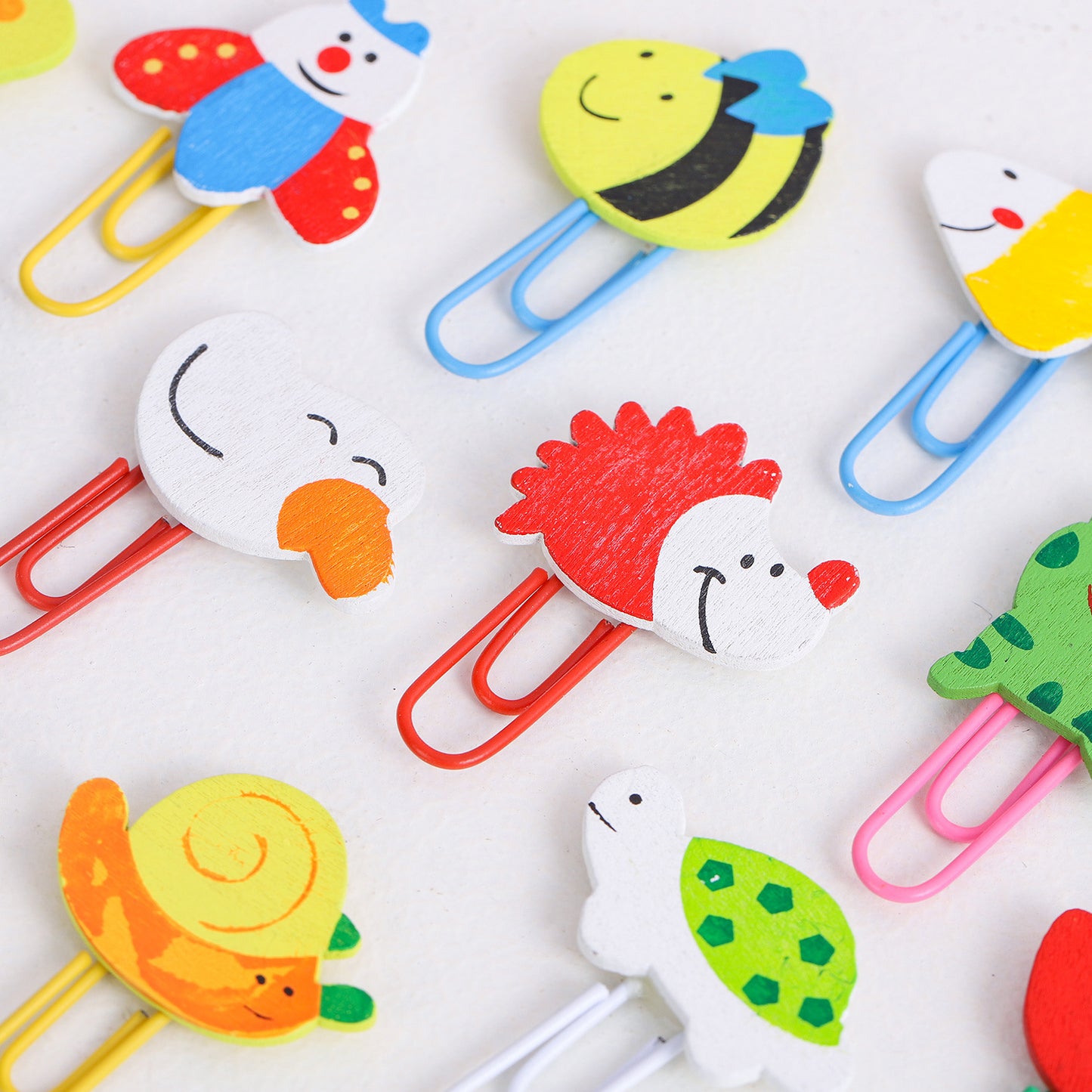 Animal Cartoon Painted Wooden 3D Paper Clip