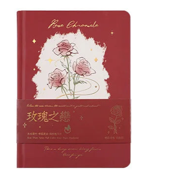 Romantic Rose Theme Soft Leather Notebook And Journal