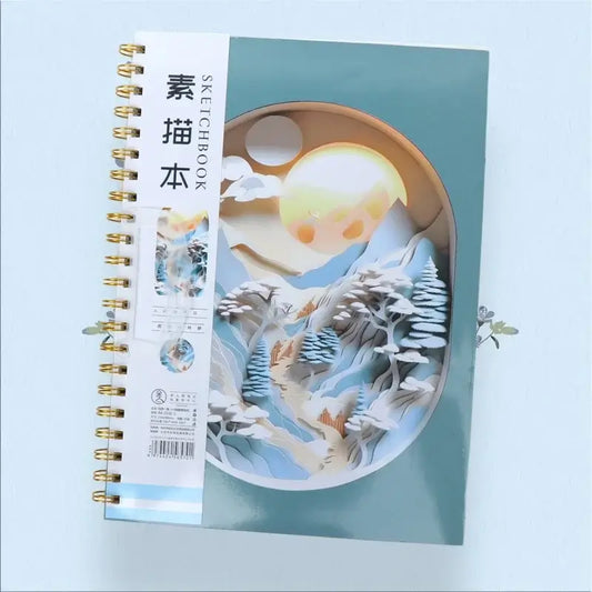 3d Printed Oil Painting Series Hard Shell Sketchbook