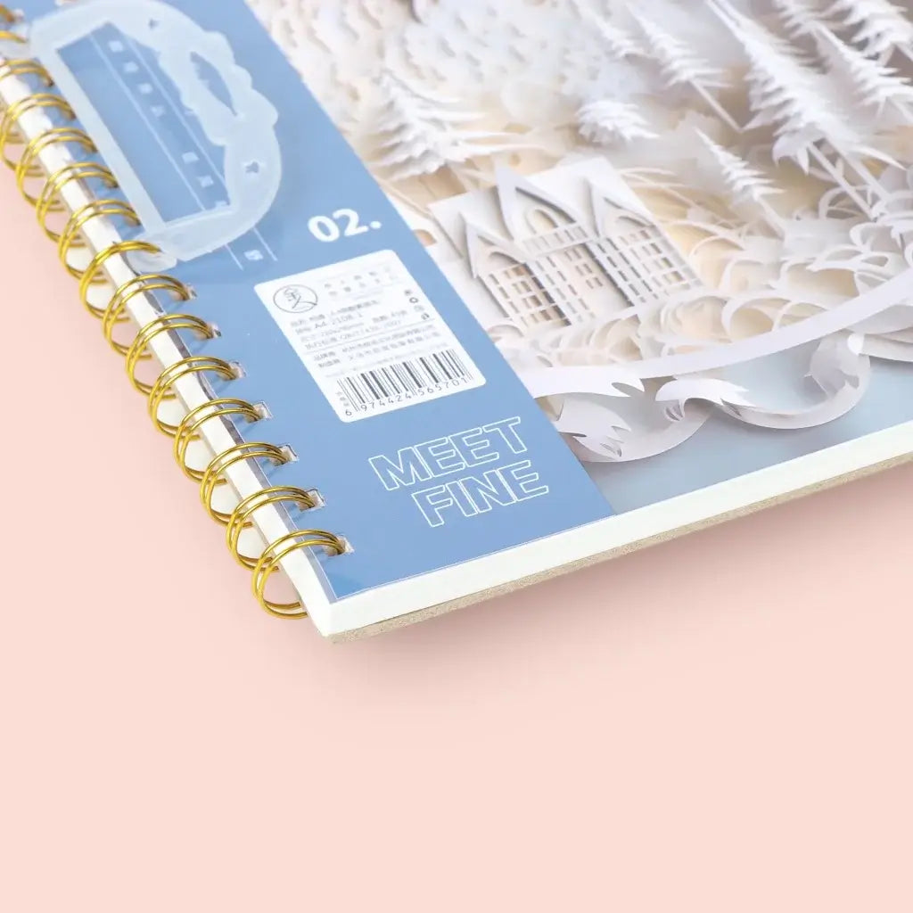 Oil Painting White Castle Series Gold Shell Sketchbook