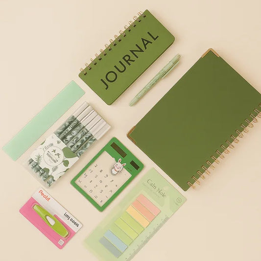 Olive Green Stationery Set