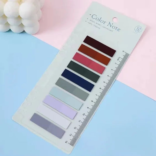 PET Transparent loose-leaf Fluorescent Color Sticky Note