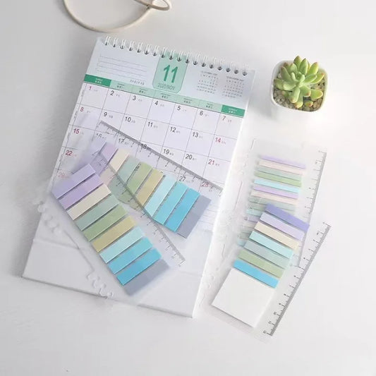 PET Transparent loose-leaf Fluorescent Color Sticky Note