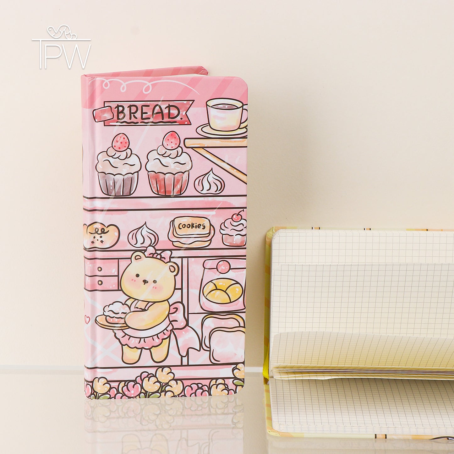 Hard Cover Cartoon Characters Grid Pages Notebook