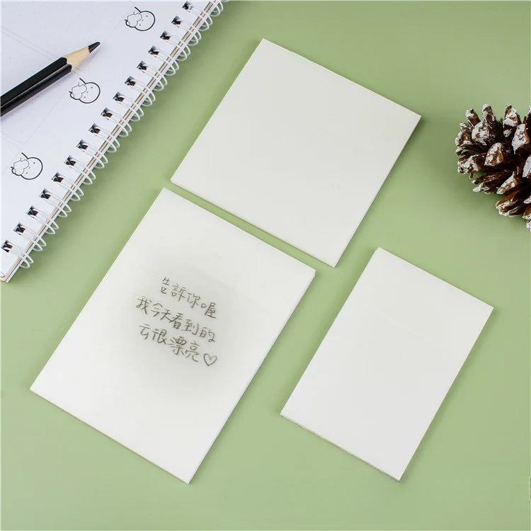 Transparent White Sticky Notes