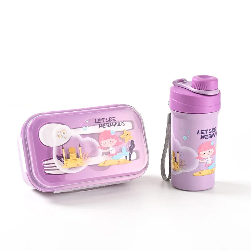 Portable Sealed Lunch Box with Water Cup