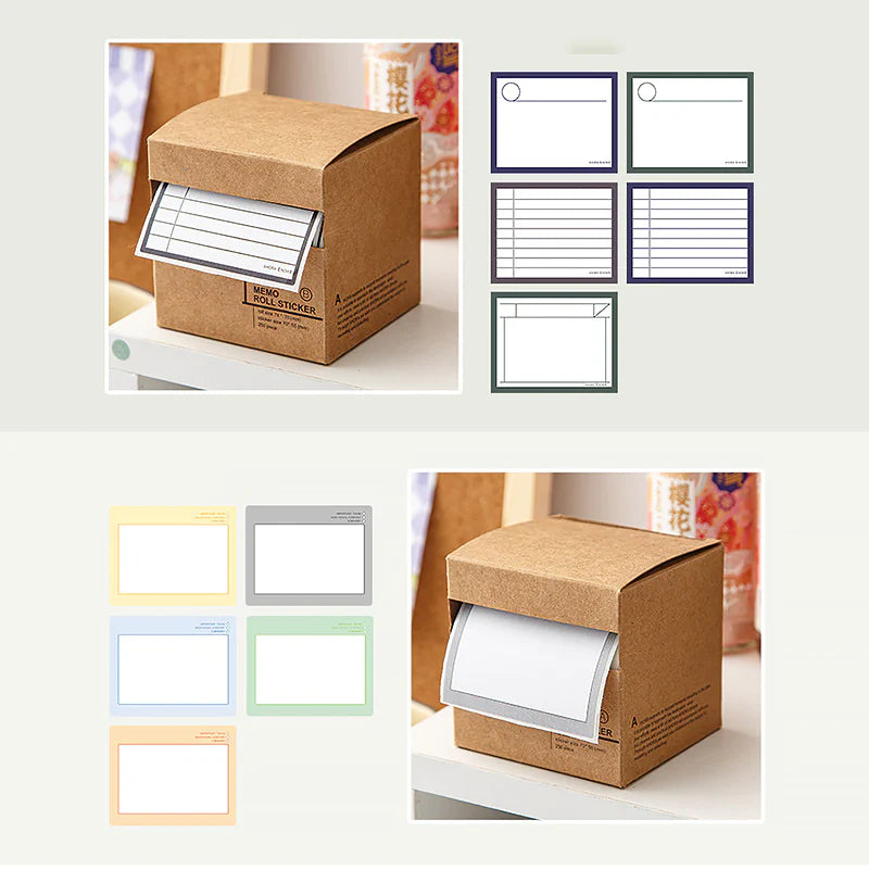 Post-It Memo Roll Sticker and Sticky Notes Label
