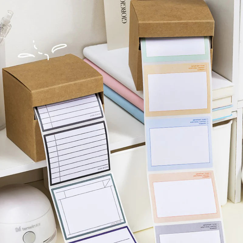 Post-It Memo Roll Sticker and Sticky Notes Label