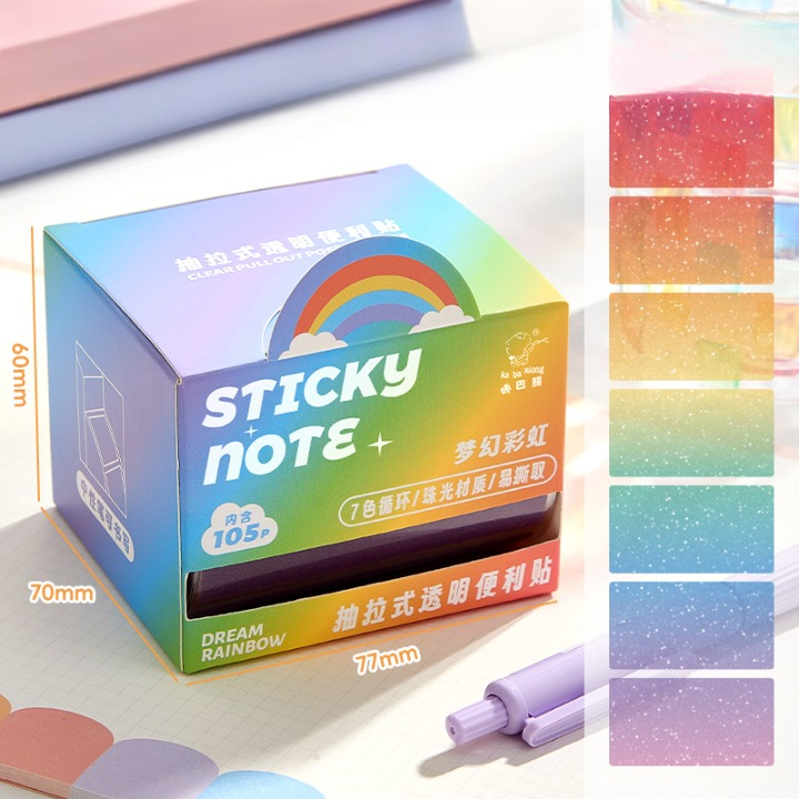 Pull Out Bear Pearlescent Pull-out Sticky Notes