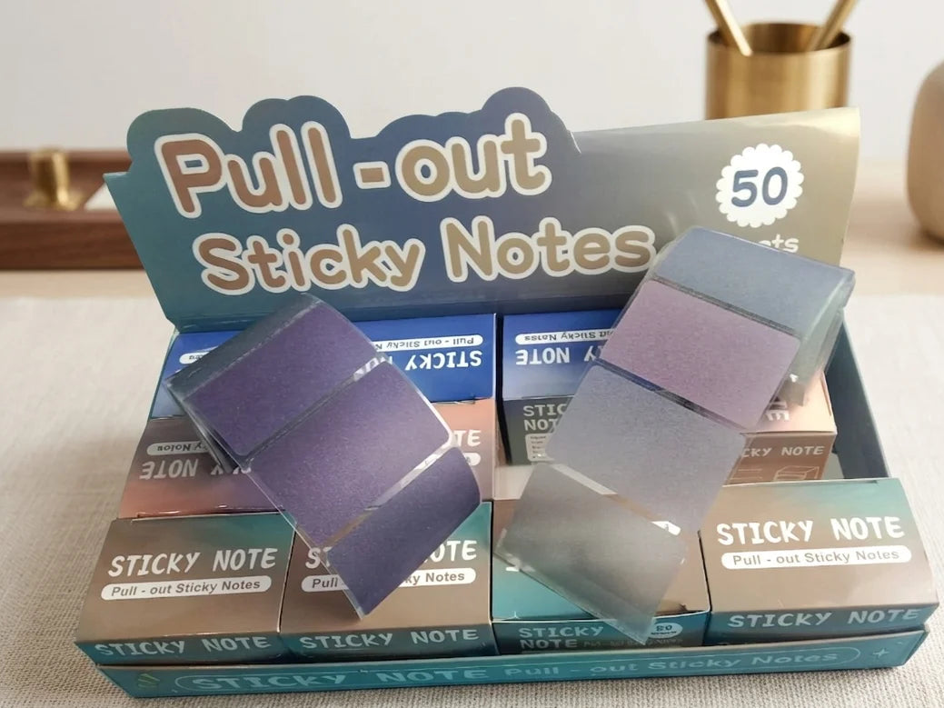 Pull Out Bear Pearlescent Pull-out Sticky Notes