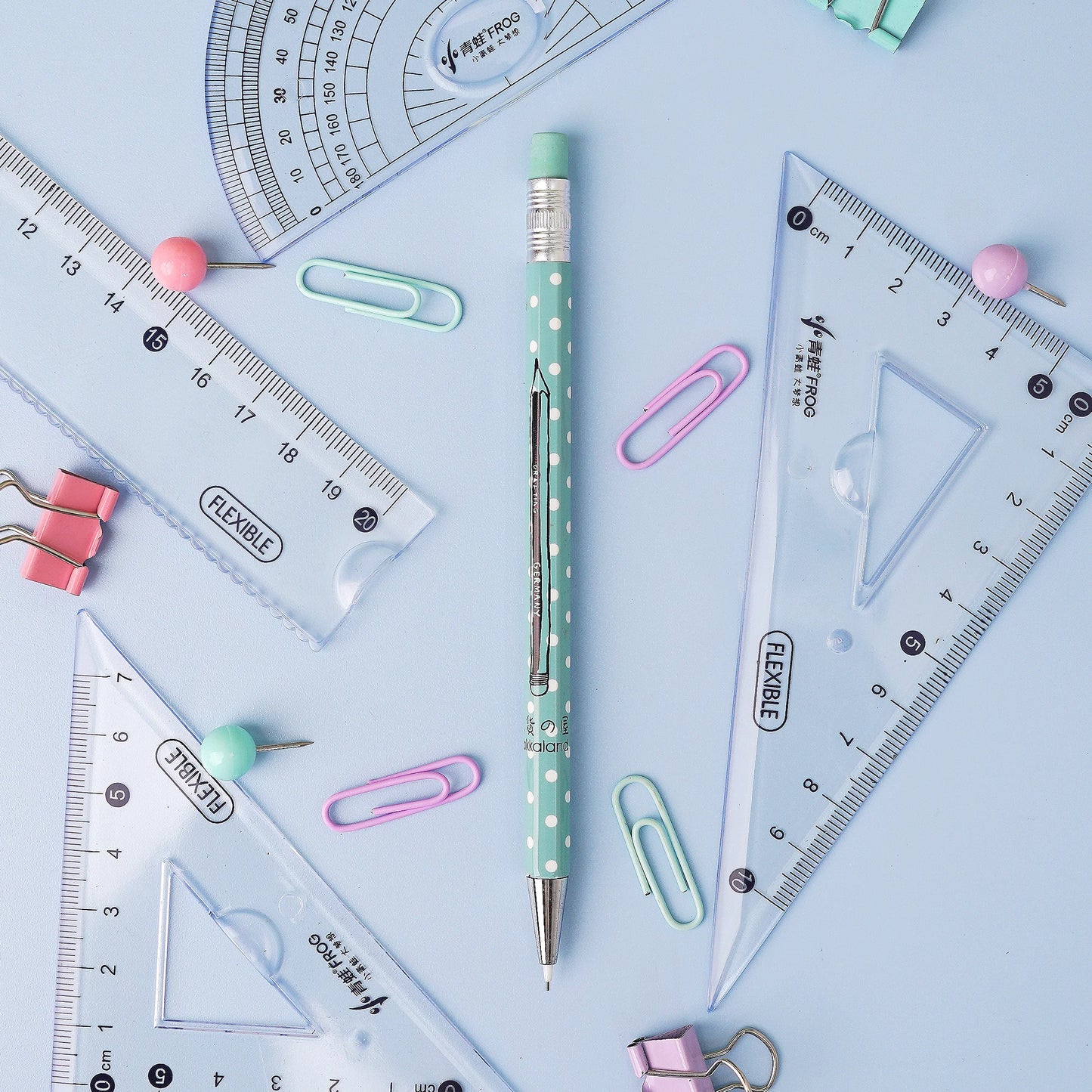 Dots n Stipes Mechanical Pencil with Eraser