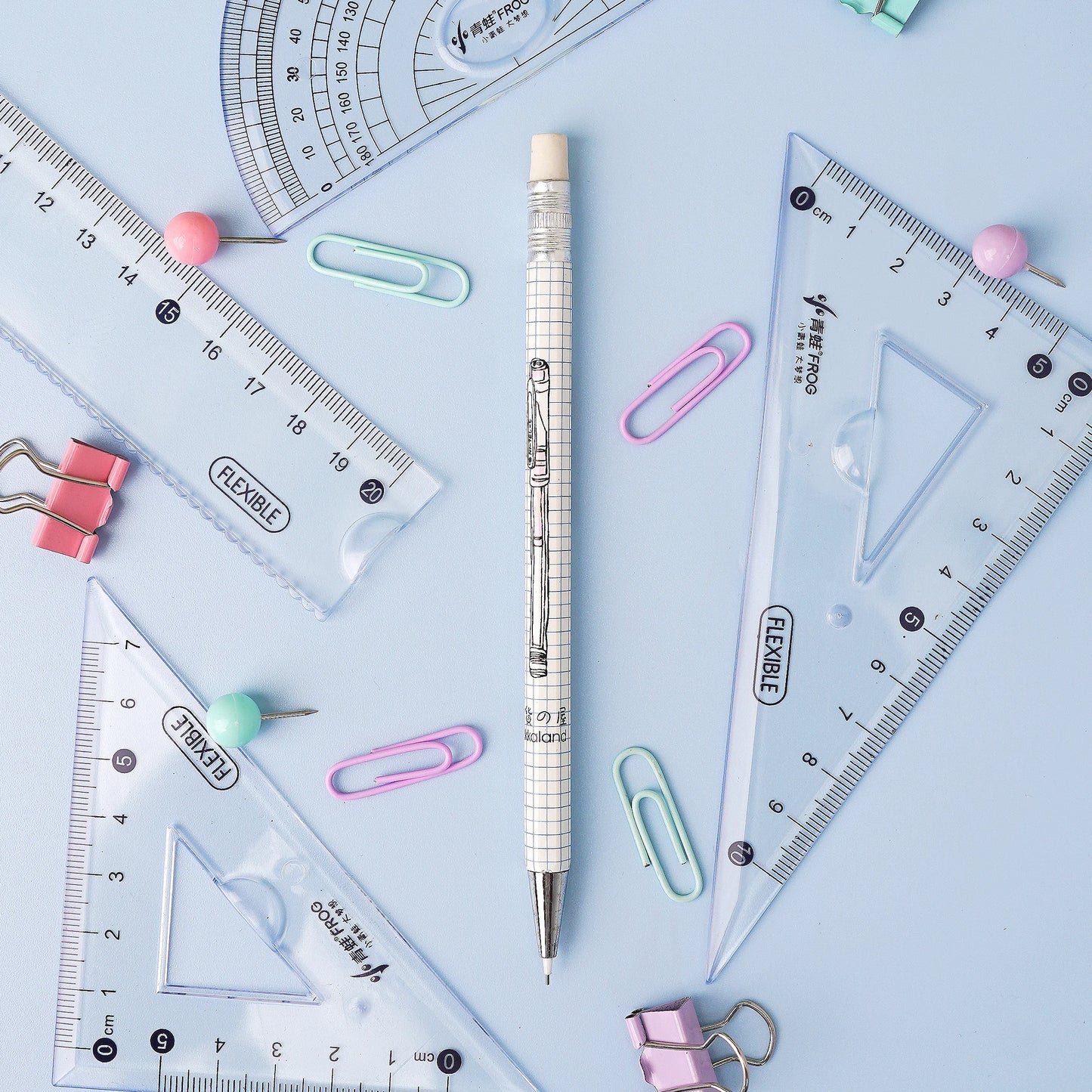 Dots n Stipes Mechanical Pencil with Eraser