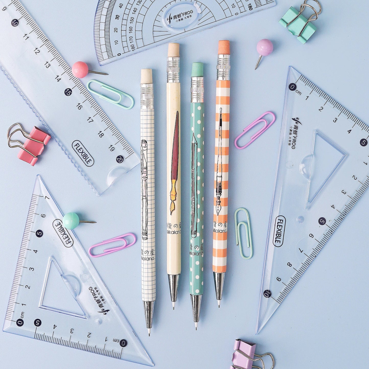 Dots n Stipes Mechanical Pencil with Eraser