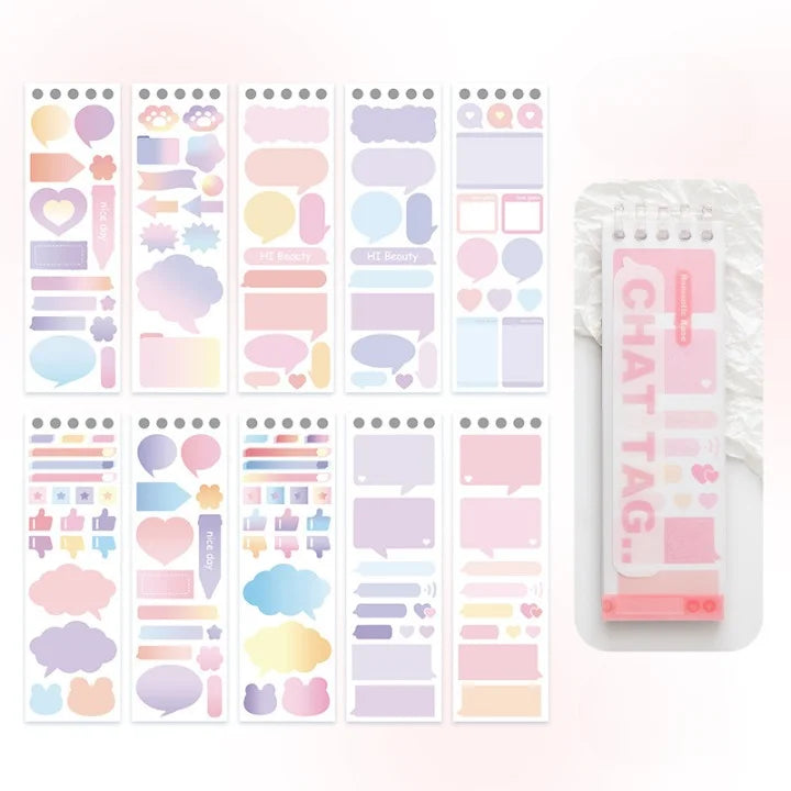 Writable Index Color Label Sticker Book