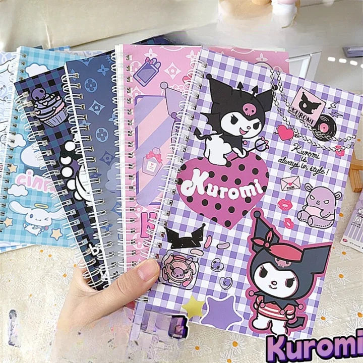 Sanrio Series 3D Kuromi Spiral A5 Notebook