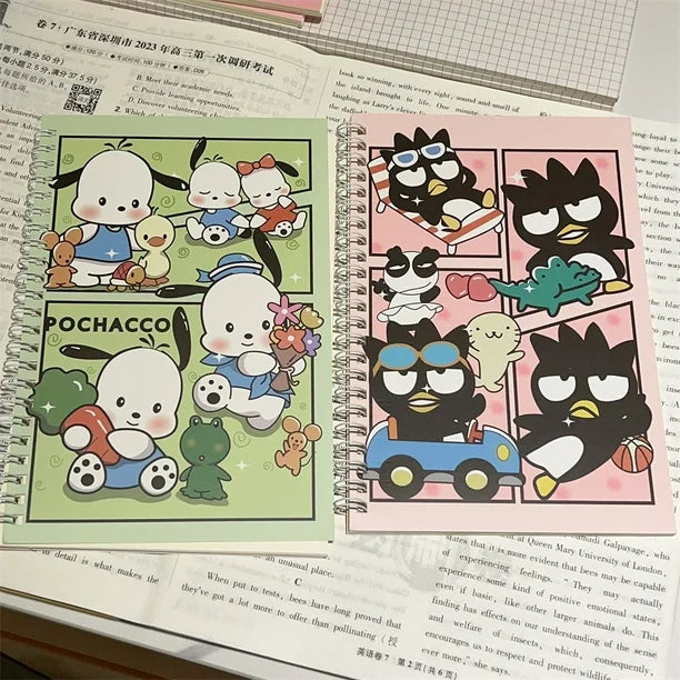 Sanrio Spiral Bound Notebooks - Set of 4