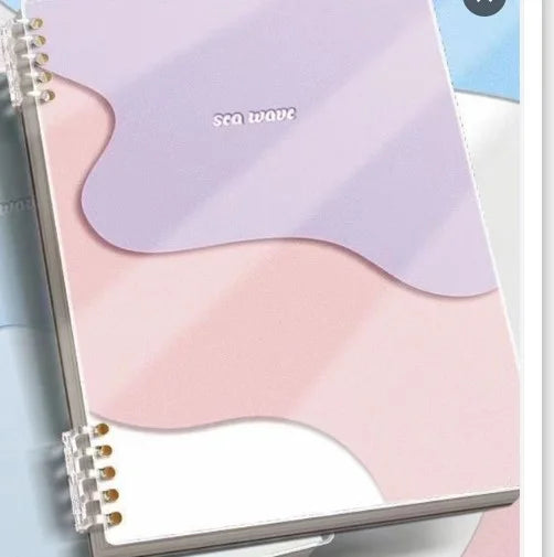 Spiral-Bound Notebook with SEA WAVE Cover