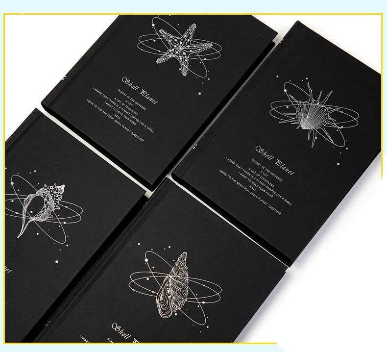 Shell Planet Series Black Cover Journal