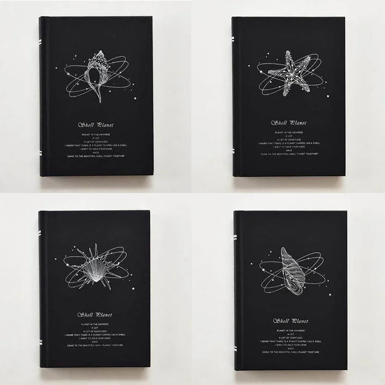 Shell Planet Series Black Cover Journal