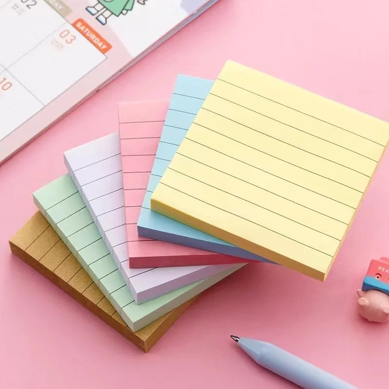 Simple Lined Yellow Sticky Notes Pad