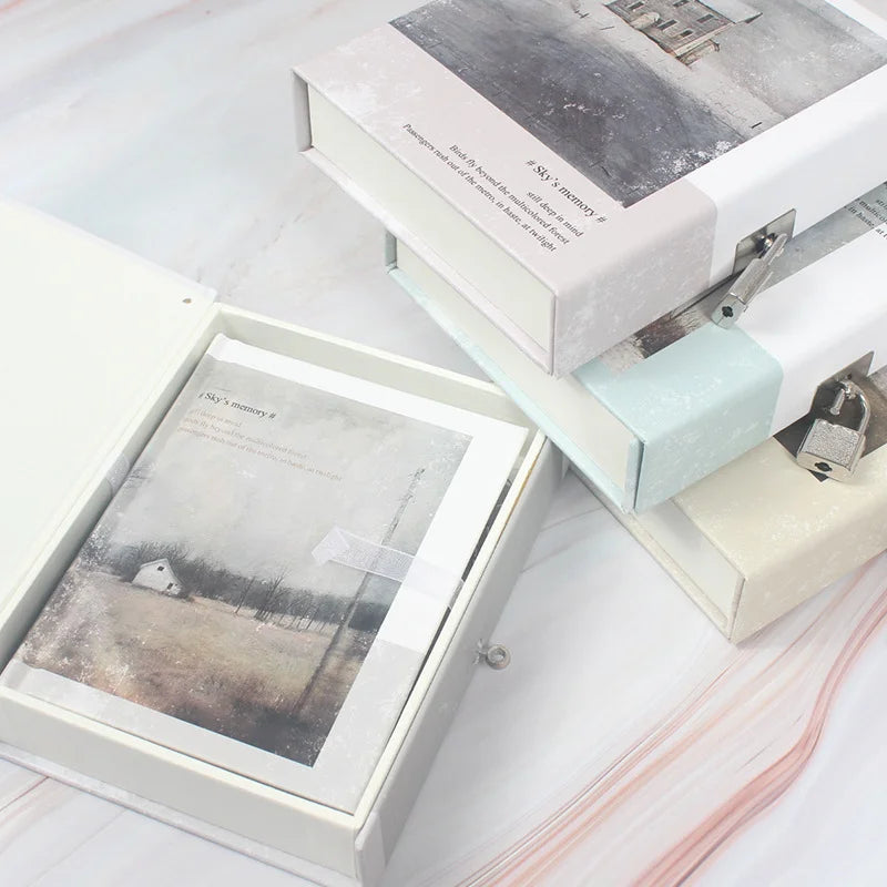 Sky Memory Boxed Journal with Lock