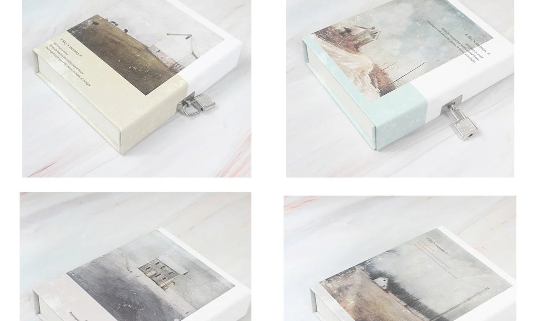 Sky Memory Boxed Journal with Lock
