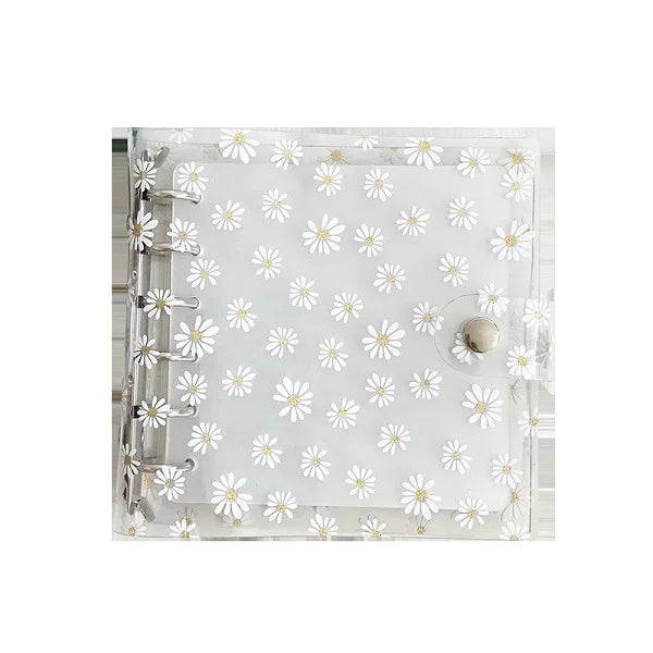 Square Daisy Loose Leaf Pocket Book Binder