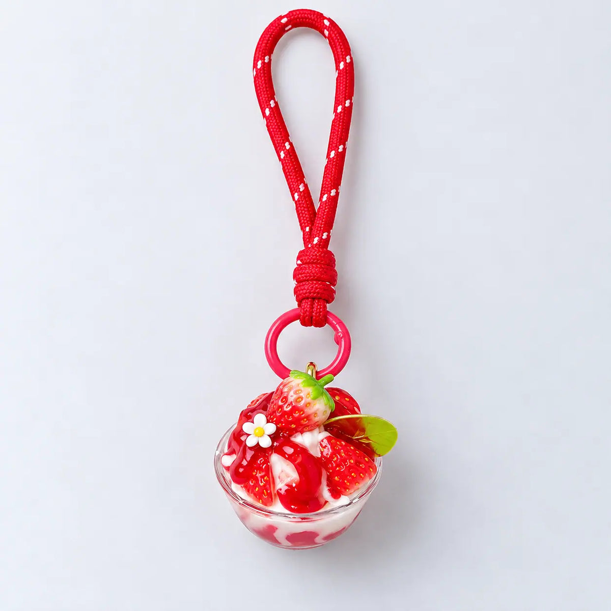Strawberry Sundae Cup Charms